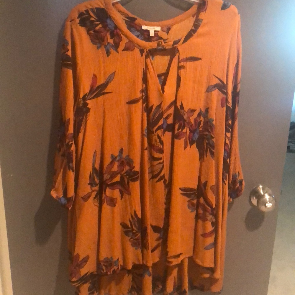 Orange Floral tunic